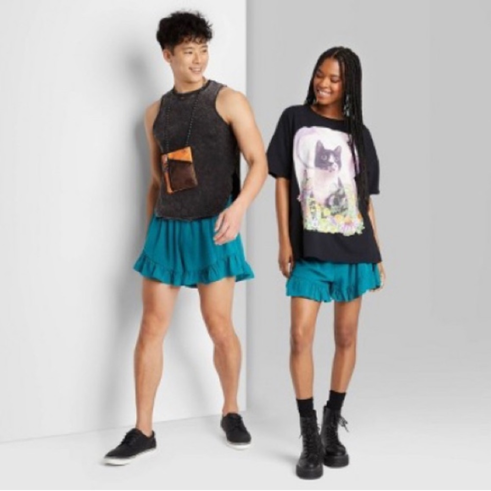 Wild Fable High-Waisted Flutter Shorts